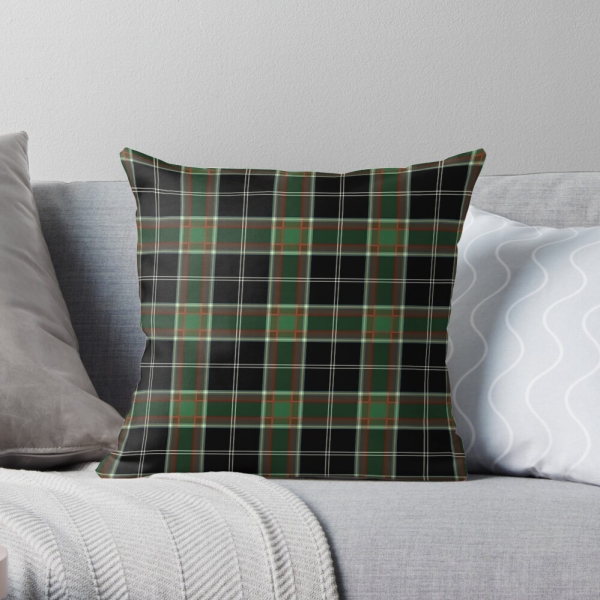 Clan Webster tartan throw pillow