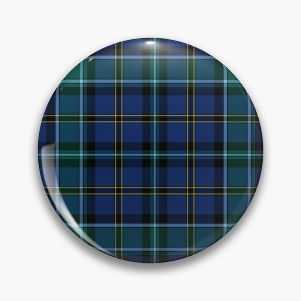 Clan Weir tartan pinback button