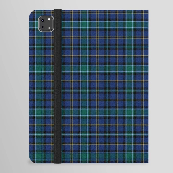 Weir tartan iPad folio case