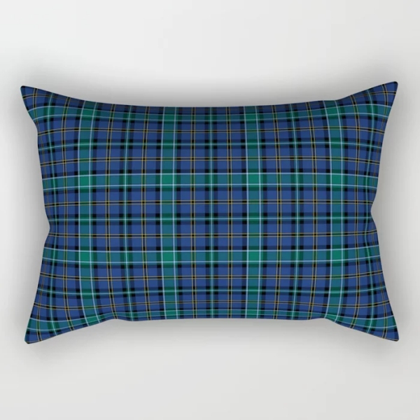 Clan Weir tartan rectangular throw pillow