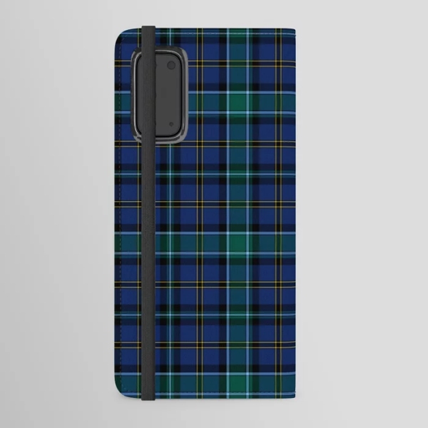 Clan Weir tartan Samsung Galaxy wallet case