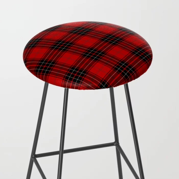 Wemyss tartan bar stool