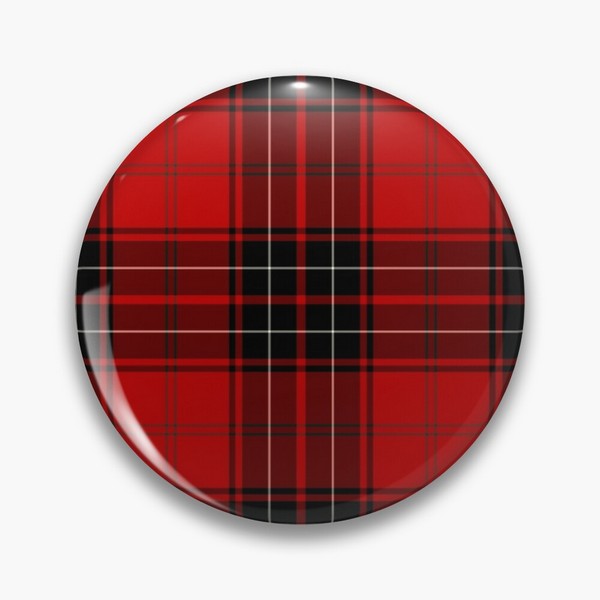 Wemyss tartan pinback button