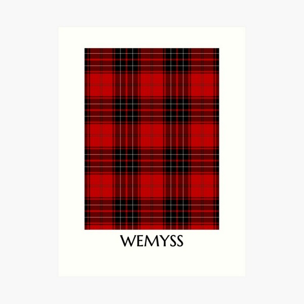 Wemyss tartan art print