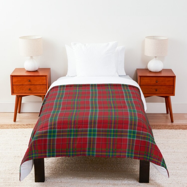 West Virginia Tartan Comforter