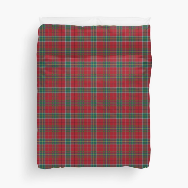 West Virginia Tartan Duvet Cover