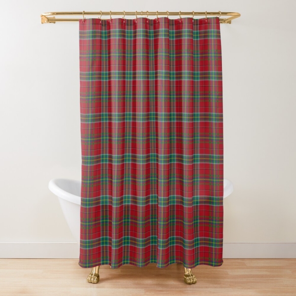 West Virginia Tartan Shower Curtain