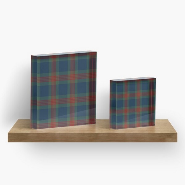 Wilson tartan acrylic block