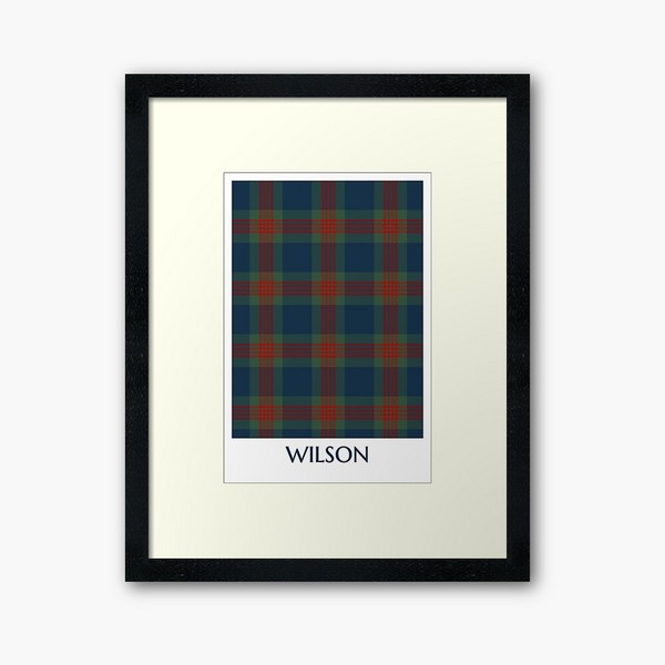 Wilson tartan framed print