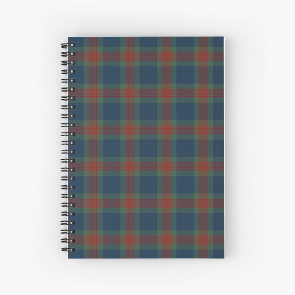 Wilson tartan spiral notebook