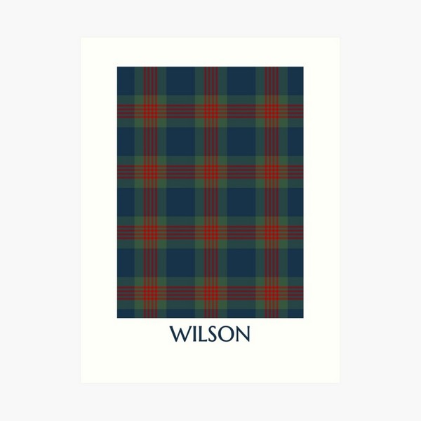 Wilson tartan art print