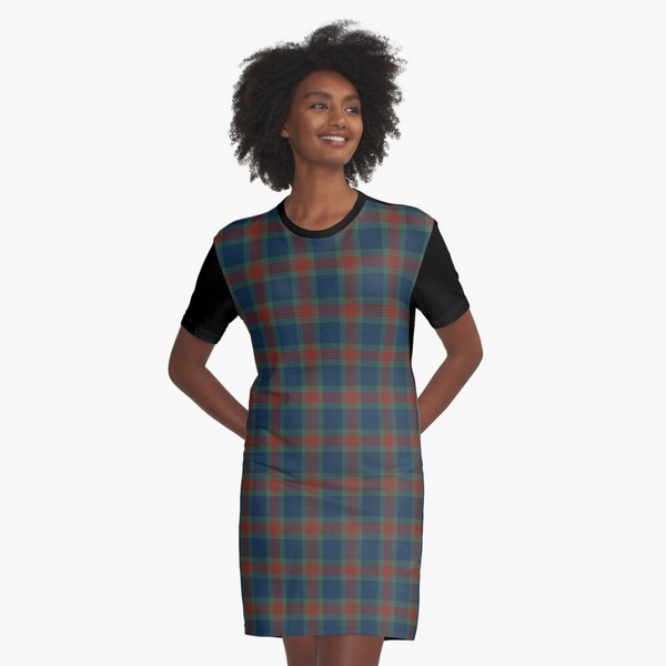 Wilson tartan tee shirt dress