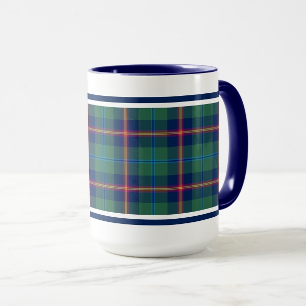 Young tartan coffee mug