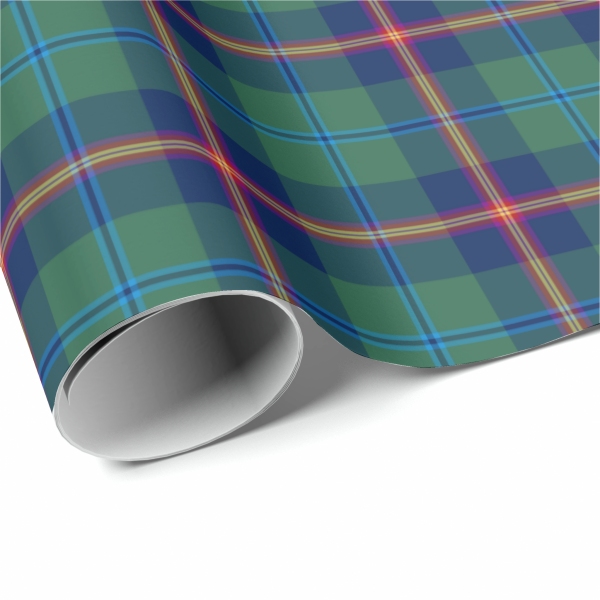 Young tartan wrapping paper