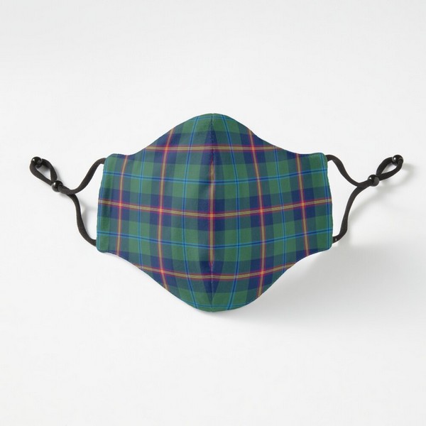 Young tartan fitted face mask