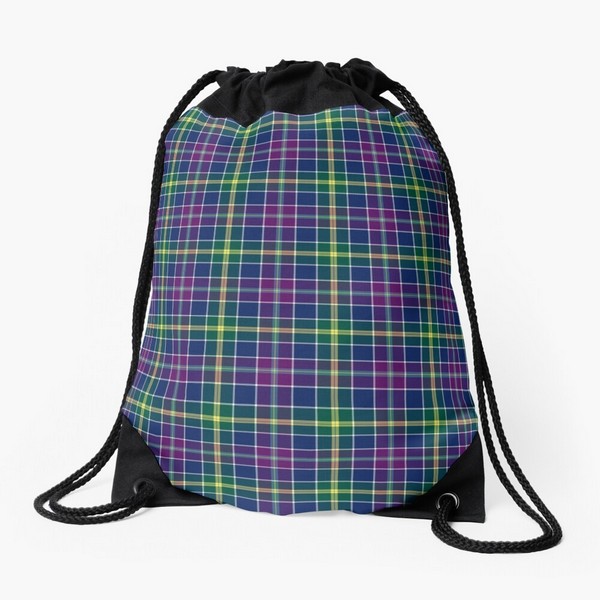 Clan Yule tartan drawstring bag