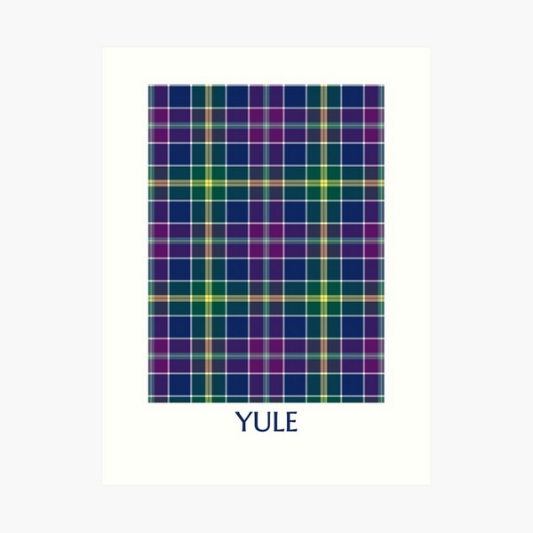 Clan Yule tartan art print