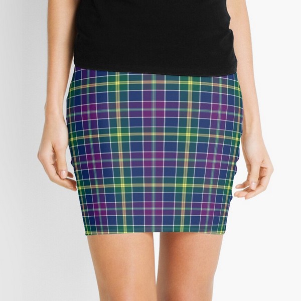 Clan Yule tartan mini skirt