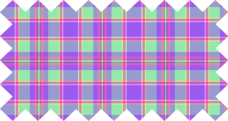 Purple, mint green, and hot pink plaid