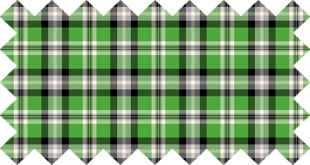 Green, black, and gray plaid