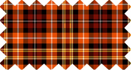 Orange and russet plaid