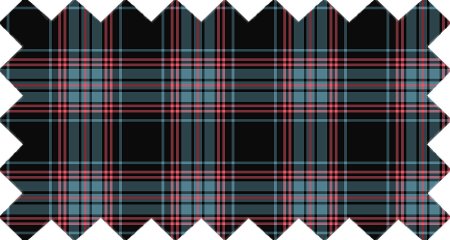 Black Retro Grunge Plaid