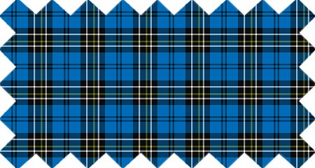 Bright Blue Vintage Plaid