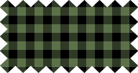 Dark Green Buffalo Check Plaid