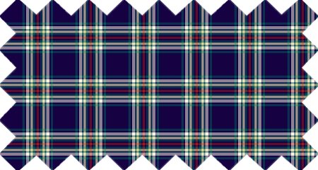 Dark Blue Vintage Plaid