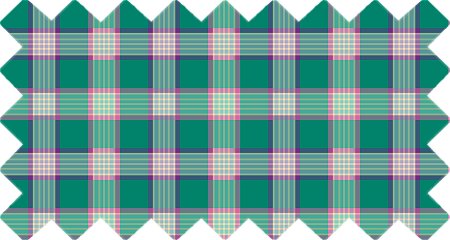 Emerald green and orchid plaid