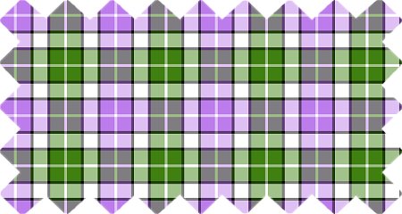 Lavender and green plaid