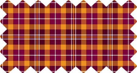 Maroon and Orange Sporty Plaid