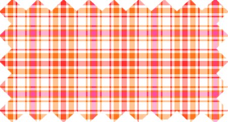 Orange and hot pink plaid