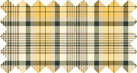 Yellow and navy blue plaid