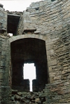 Barnard Castle square tower window by Susan Wallace