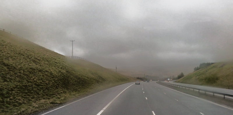 A74 South near Elvanfoot by Google