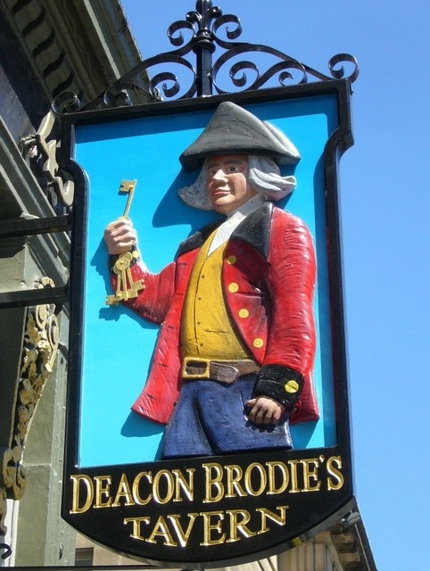 Sign on Deacon Brodie's Tavern by Kim Traynor