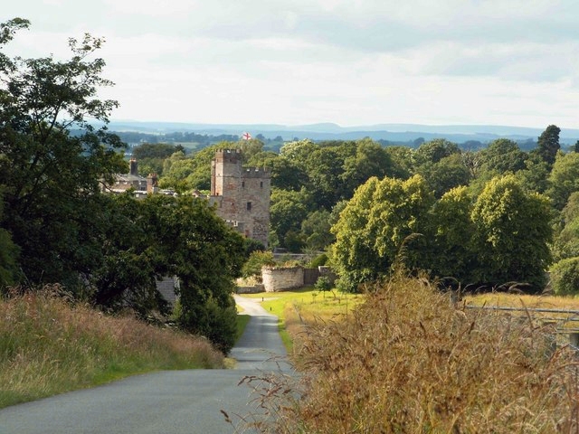 Approach to Naworth Castle by Rose and Trev Clough
