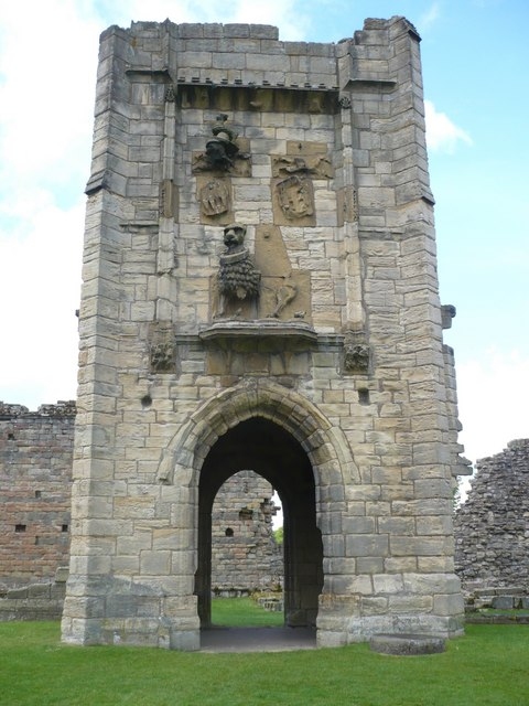 The Lion Gate at Warkworth Castle by Pam Fray